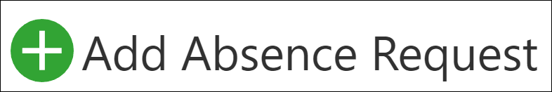 Add Absence Request button