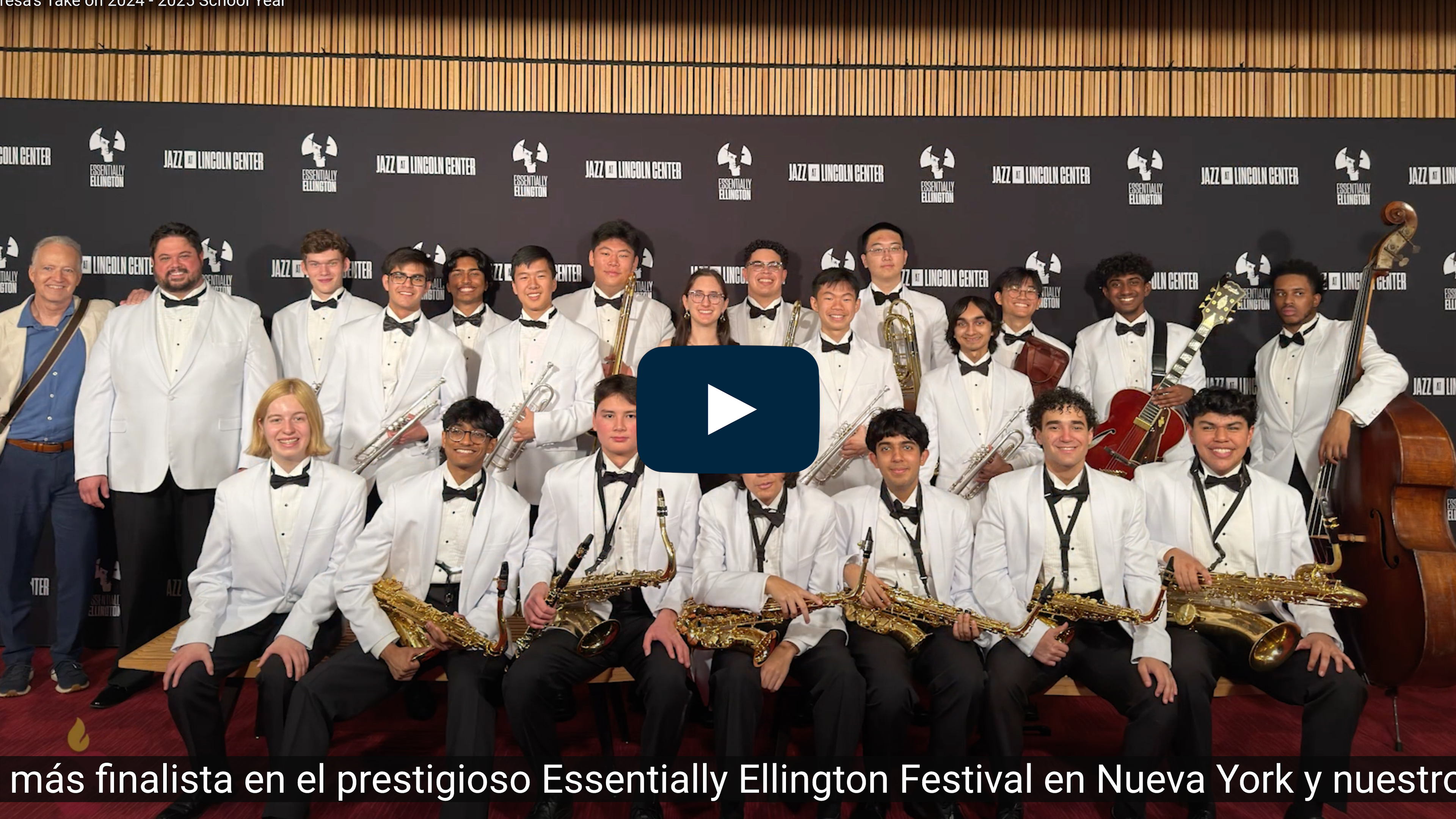mas finalista en el prestigioso Essentially Ellington Festival en Nueva York y nuestro
