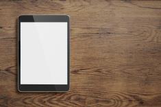 Picture of an iPad that link to iPad Resources Page