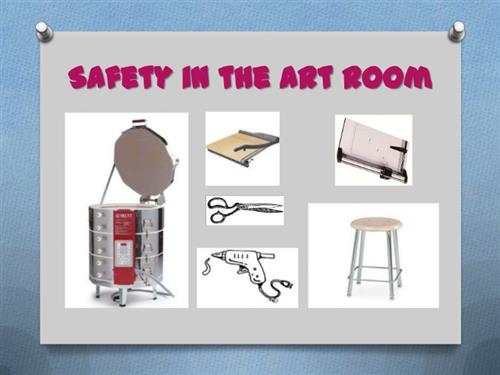 Art room safety, kiln, scissors, papercutter 