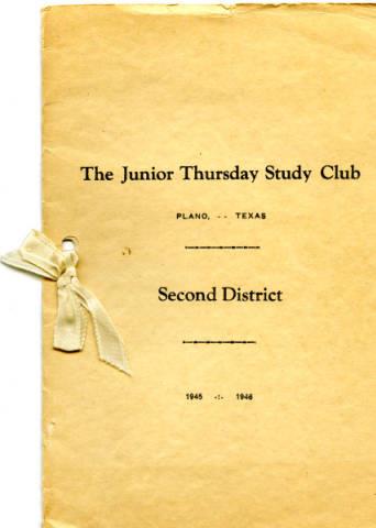 The Junior Thursday Study Club 