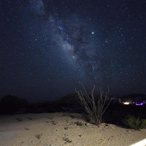 Summer night sky in Big Bend National Park. 