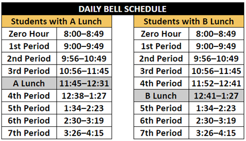 Bell Schedule 