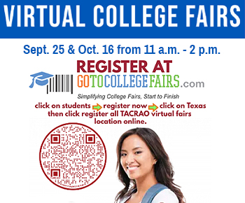  Virtual College Fairs - QR code to register