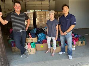 Methanex donated 200 stuffed backpacks! Thank you!