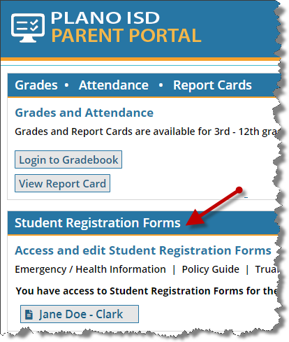 Enrollment Registration Annual Registration