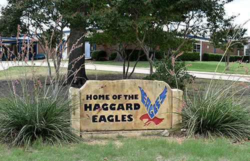 Haggard Middle School Sign