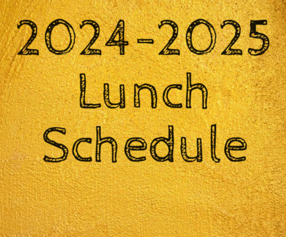  2024-2025 Lunch Schedule