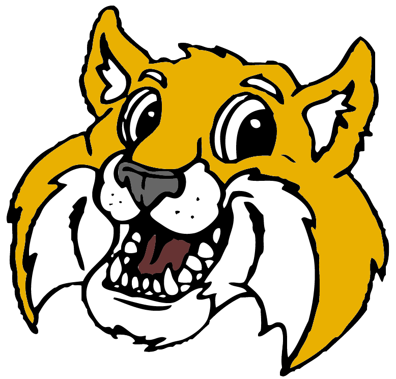 cartoon bobcat head logo 