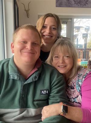 Paige, Ben, and their proud Mom