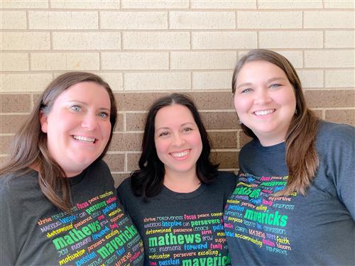 From left to right: Mrs. Wilson, Ms. DePauw, Ms. Smith