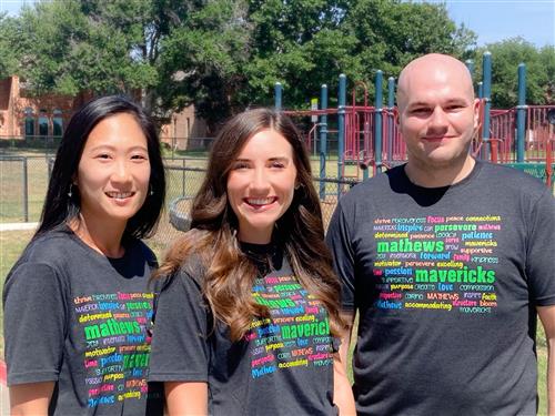 From left to right: Mrs. Ma, Ms. Meck, Mr. Tracy