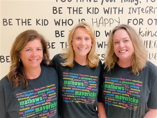 From left to right: Mrs. Walls, Mrs. Martellotto, Ms. Davies