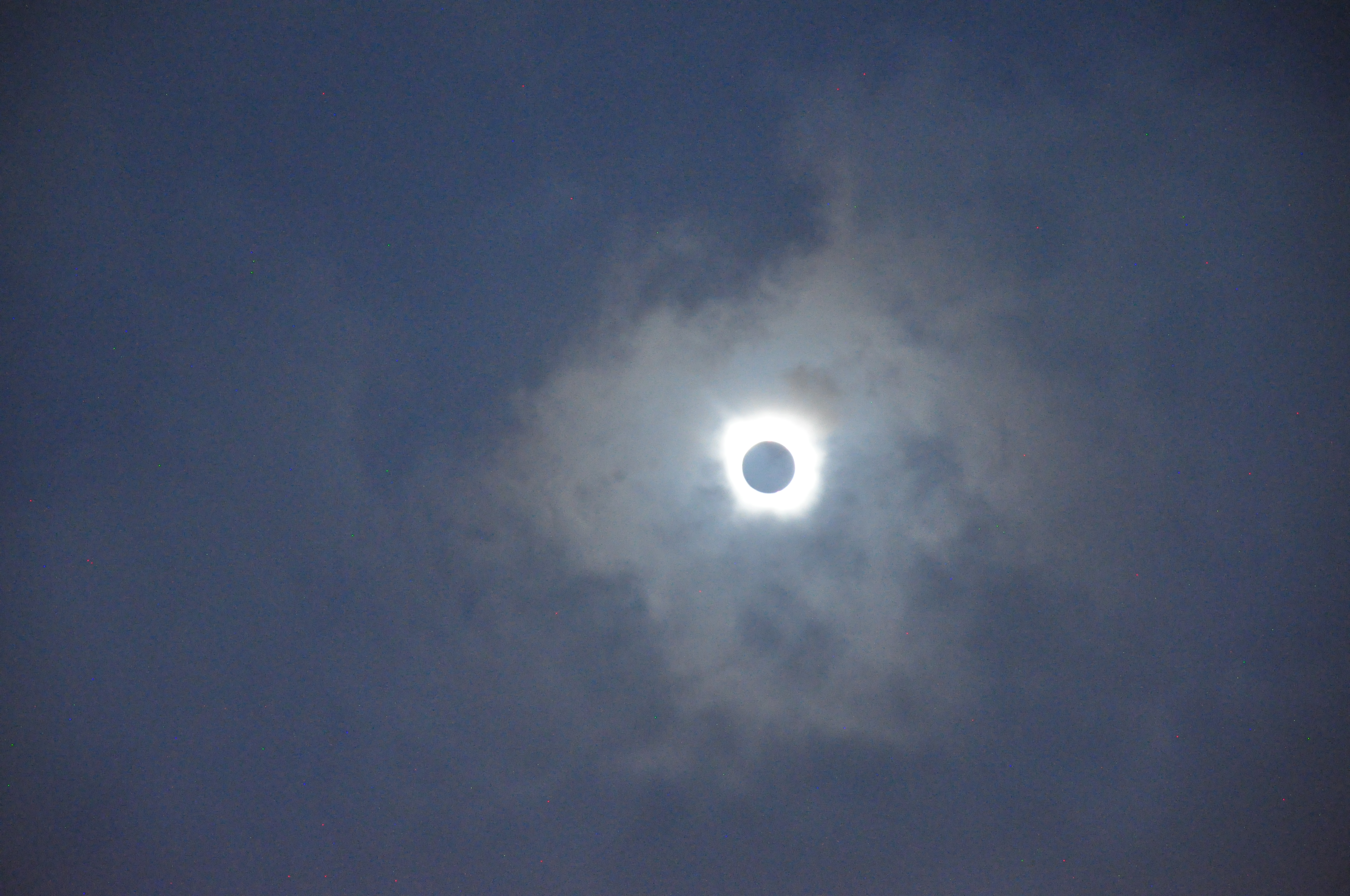 Solar Eclipse During Totality