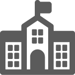 Decorative Image - icon of a school building 
