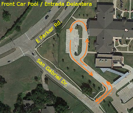 Front Carpool Direction of Travel 