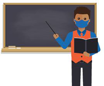  Teacher in a mask