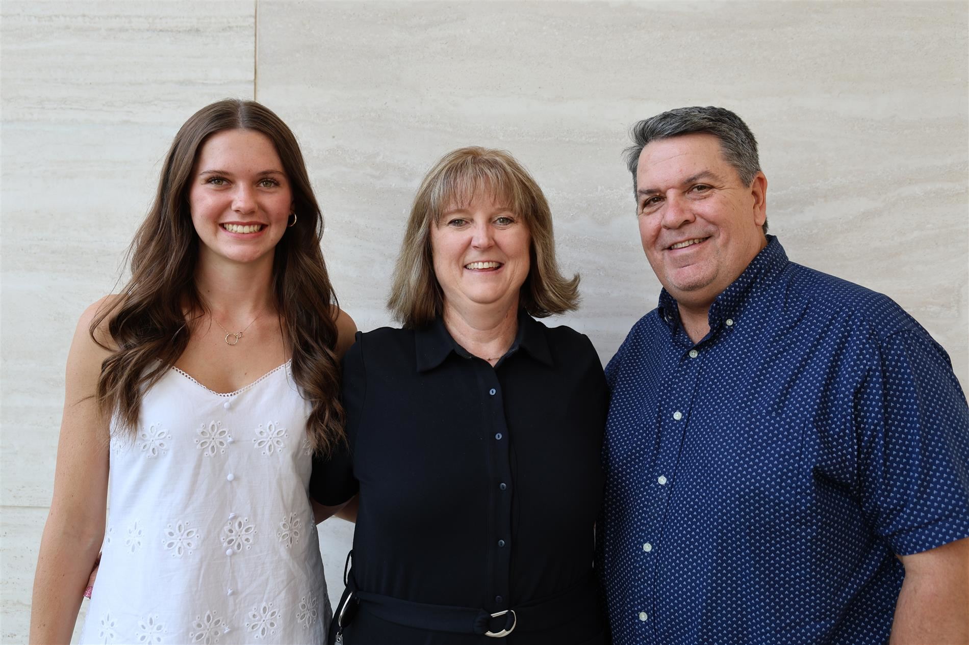 Dr. Jennifer Peirson with her daughter Emma and Husband Matt