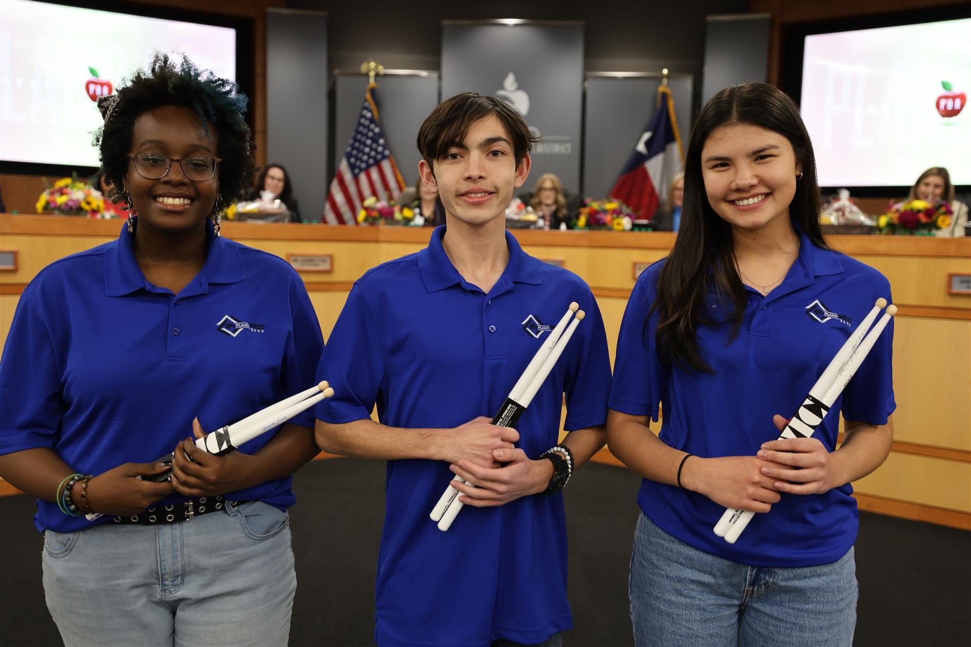 Drum Majors from Plano West Senior High School