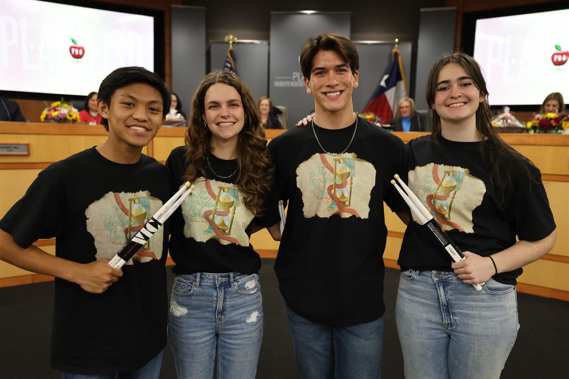 Drum Majors from Plano East Senior High School