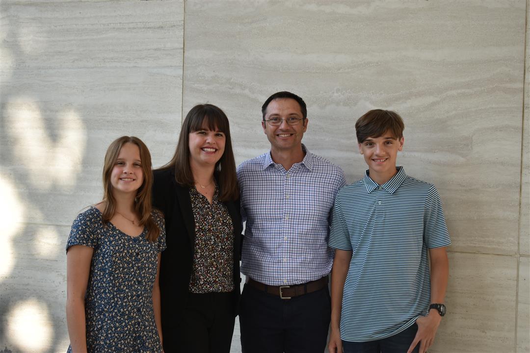 Amy Weems with her family