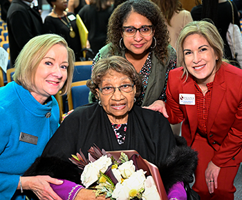 Dr. Hightower at the 2023 MLK event with Nancy Humphrey, Dr. Williams, Lesley Range-Stanton