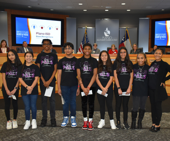  Robinson Middle School PALs at February 7 Board Meeting