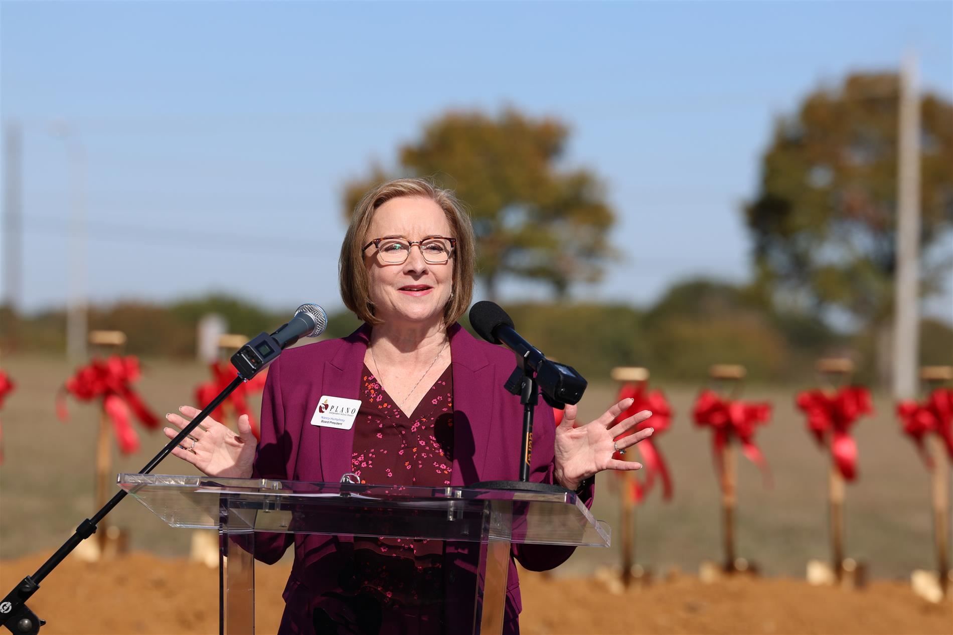 Board President Nancy Humphrey