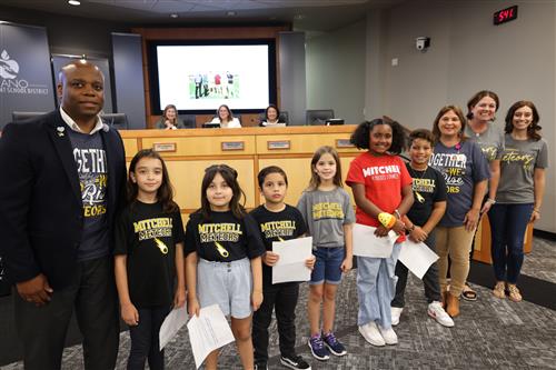 Mitchell Elementary School Principal, Students and staff members