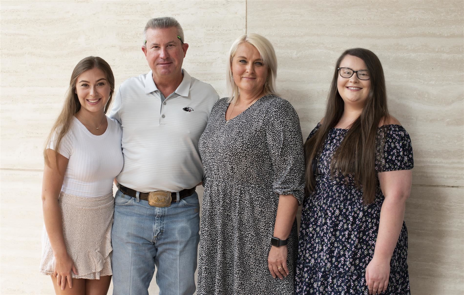 Williams HS Principal Jill Engelking and family