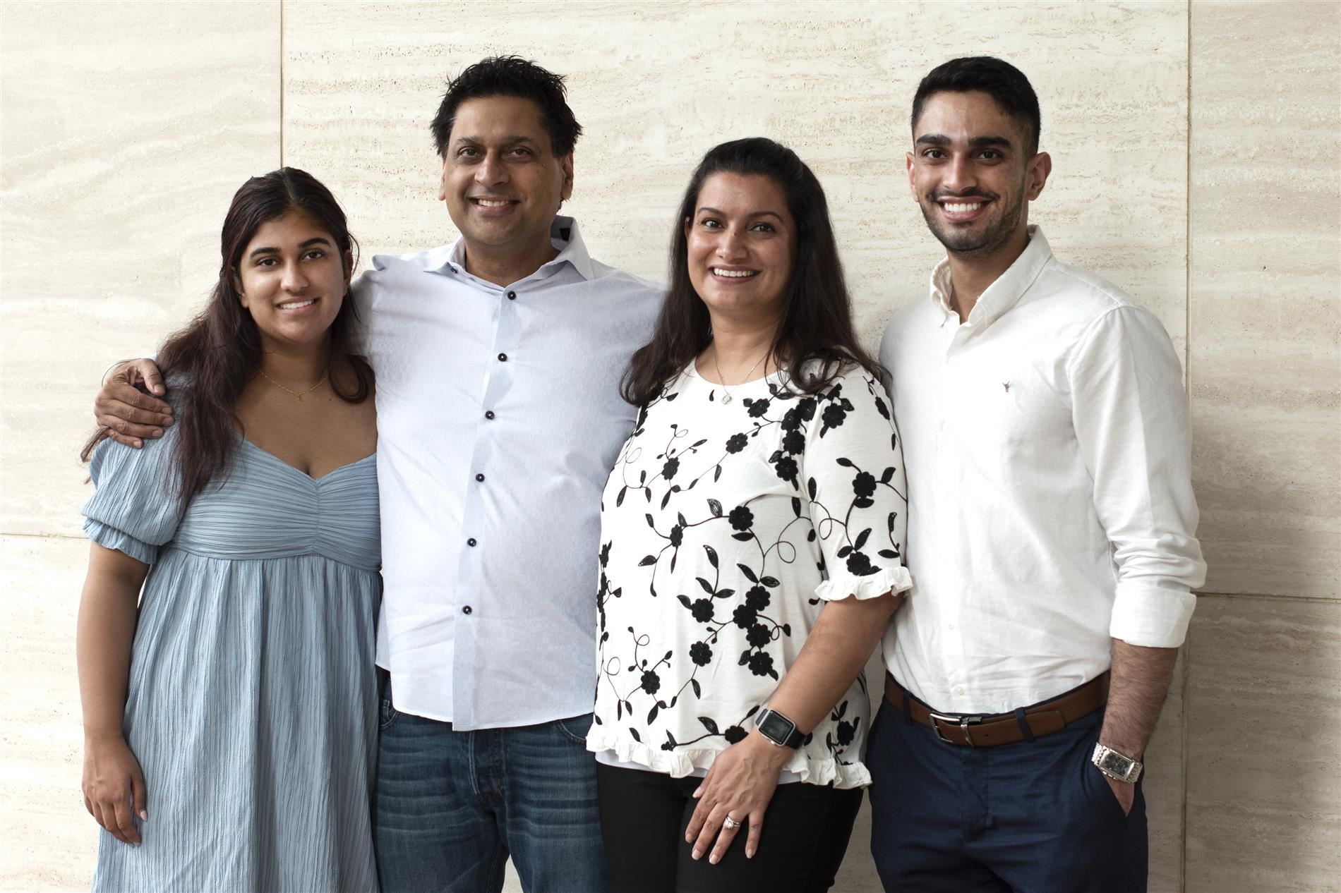 jigyasa Sethi Hightower Principal with husband and children