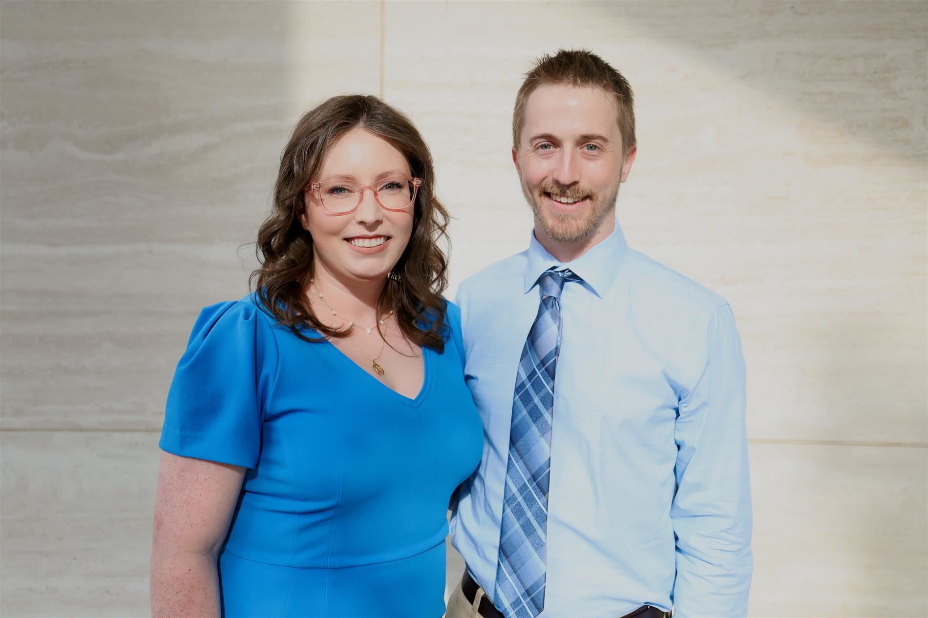 Natalie Bauerkemper with her husband