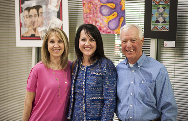 Dr. Jamal and her parents 