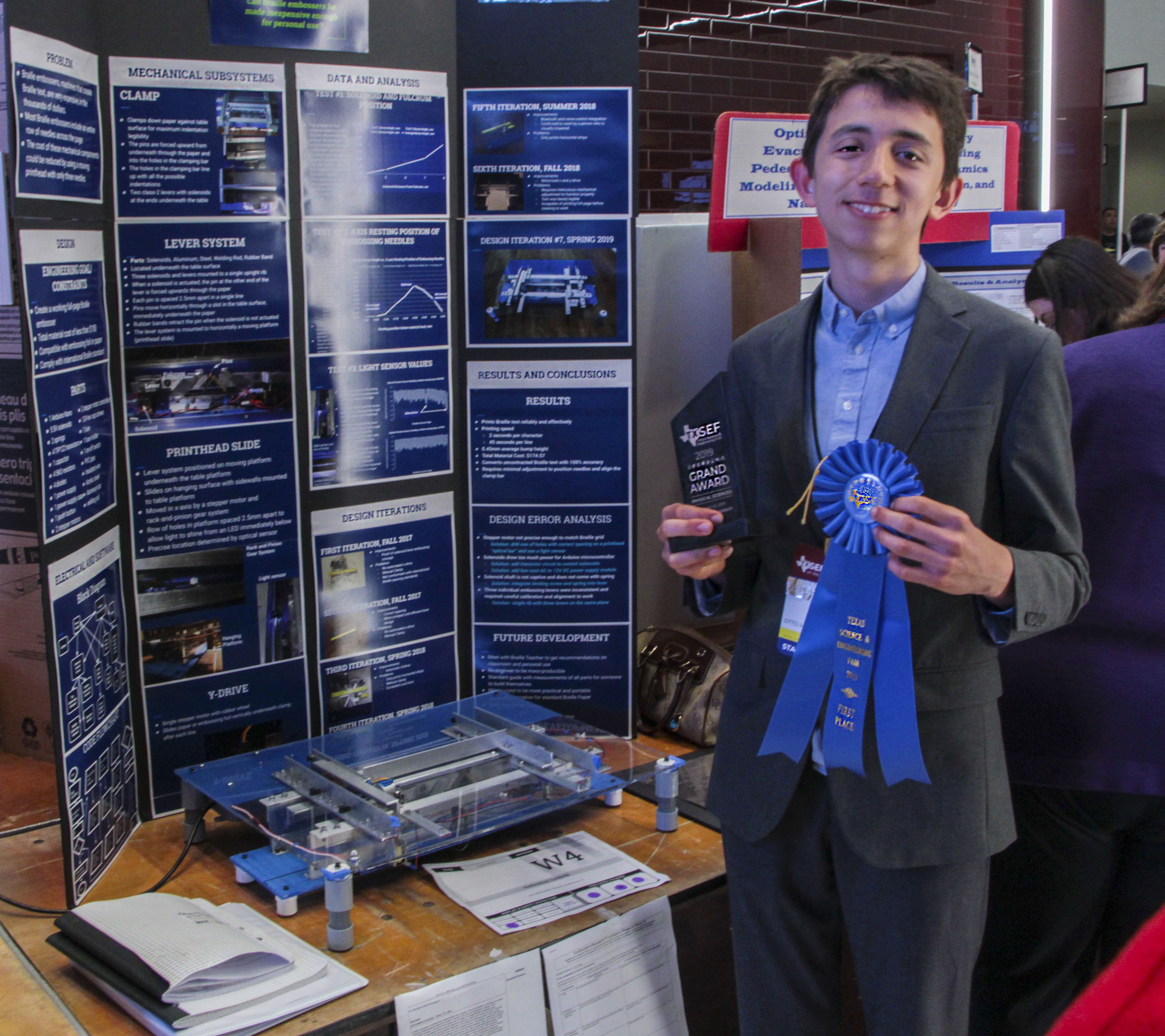 Otto Beall, Grand Prize Physical Science, Junior Division 