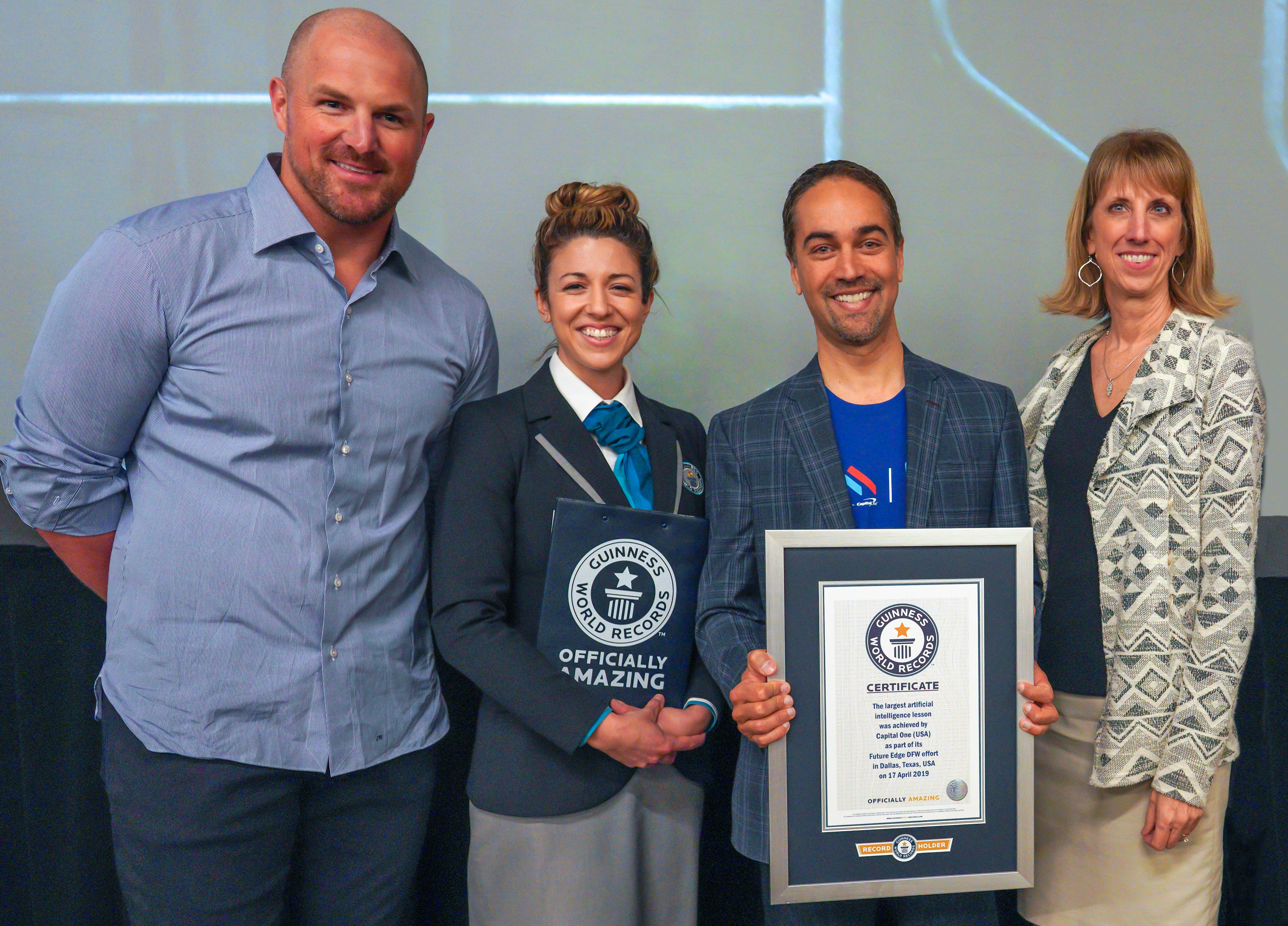 Group photo with Guiness World Record certificate 