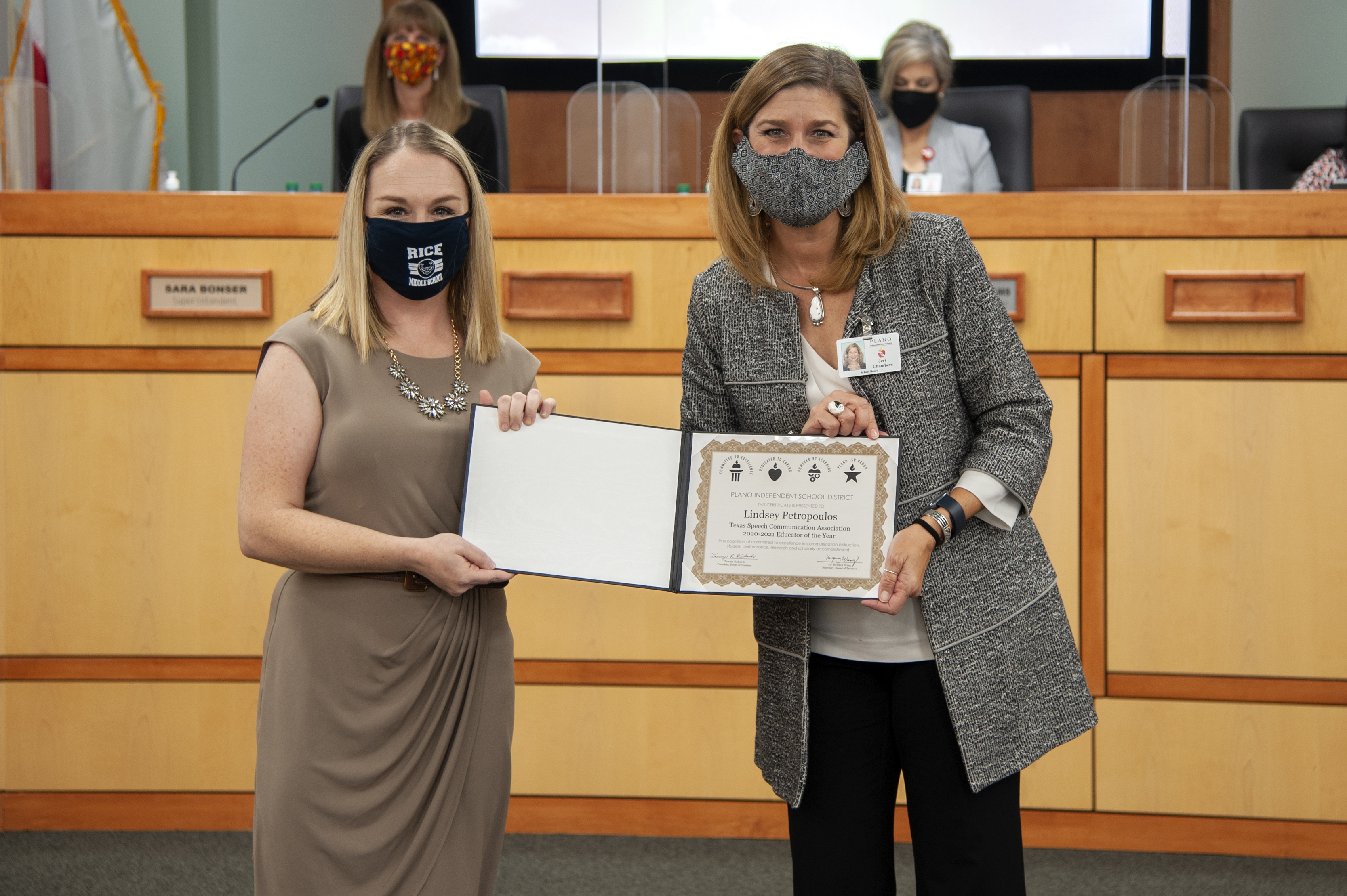 Lindsey Petropoulos & Board VP Jeri Chambers 