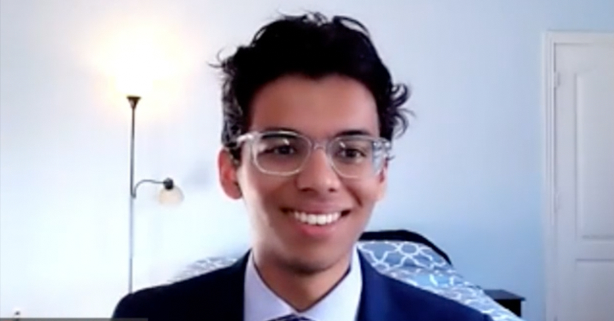 Atharv Kulkarni, Jasper High School, first place Congressional Debate: Senate