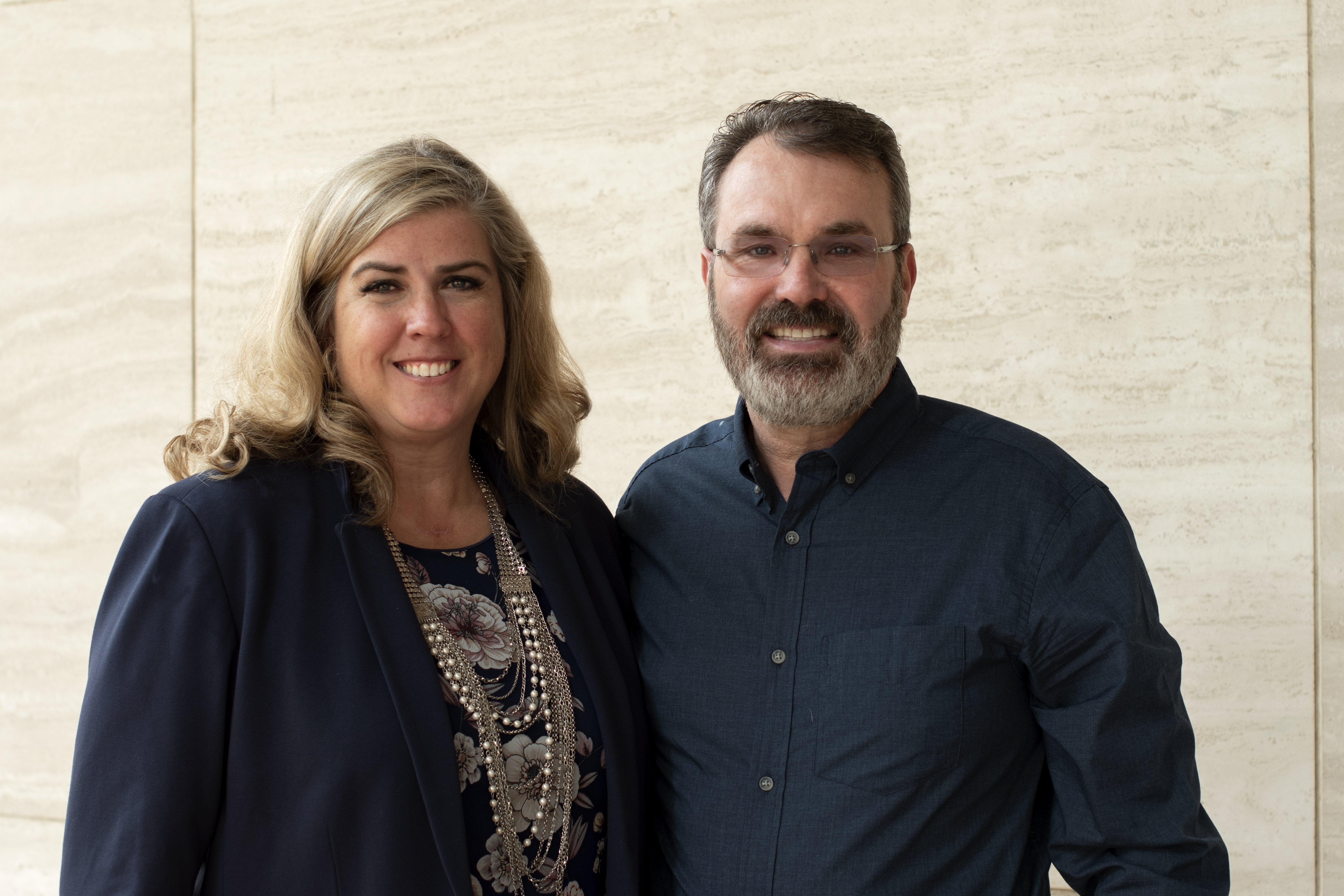 Dr. Vanessa Stuart Huffman Principal and her husband