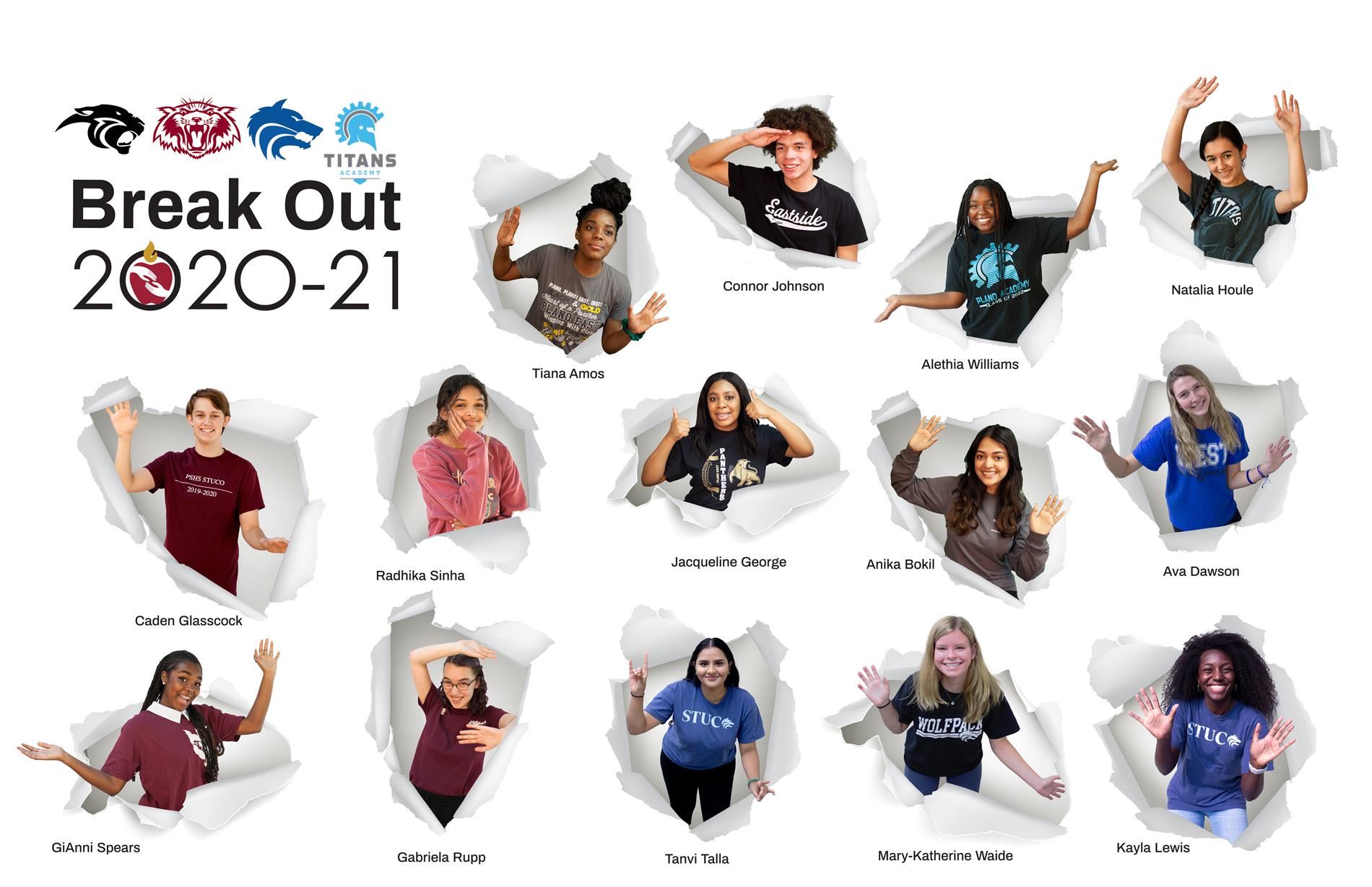 photos of committee - Break OUt 2020-21 
