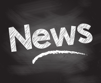   School news icon on chalkboard image