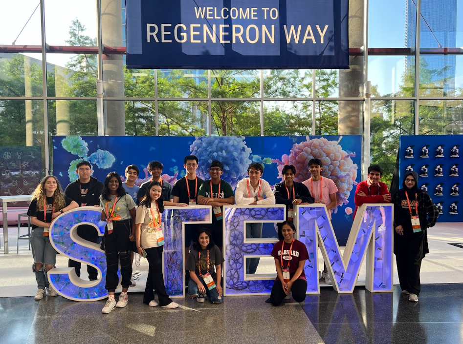  image of Plano ISD students at Regeneron ISEF compei=t