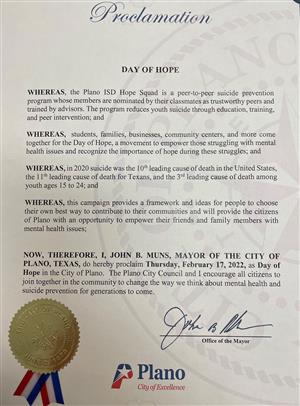Proclamation