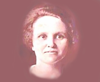 Vintage portrait of Lena Bishop Pearson, School Namesake