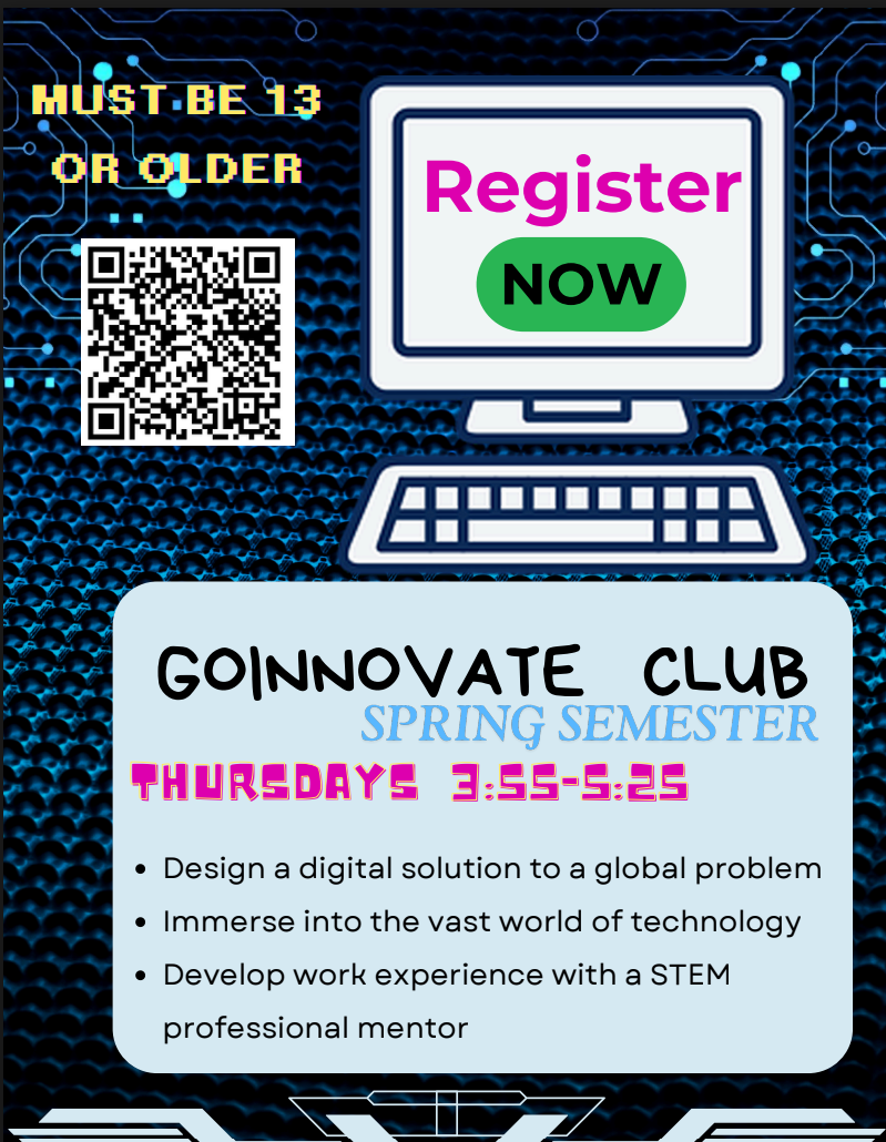  Flyer of Tech Club QR code