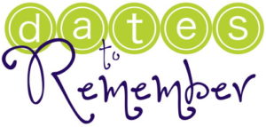  Word Art - Important Dates