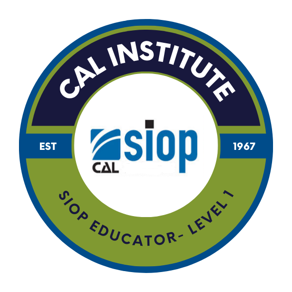 CAL SIOP- Level 1 Certified Educator Badge CAL SIOP- Level 1 Certified Educator Badge