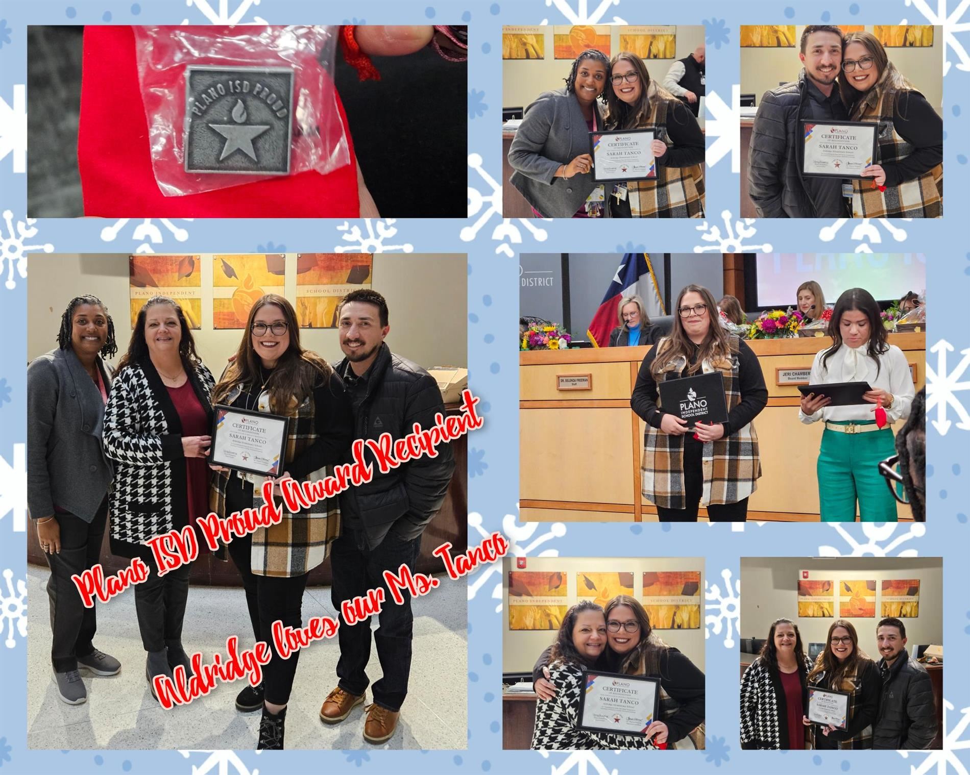 Leadership recognition. 