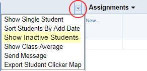 Show Inactive Students Screen Clip 