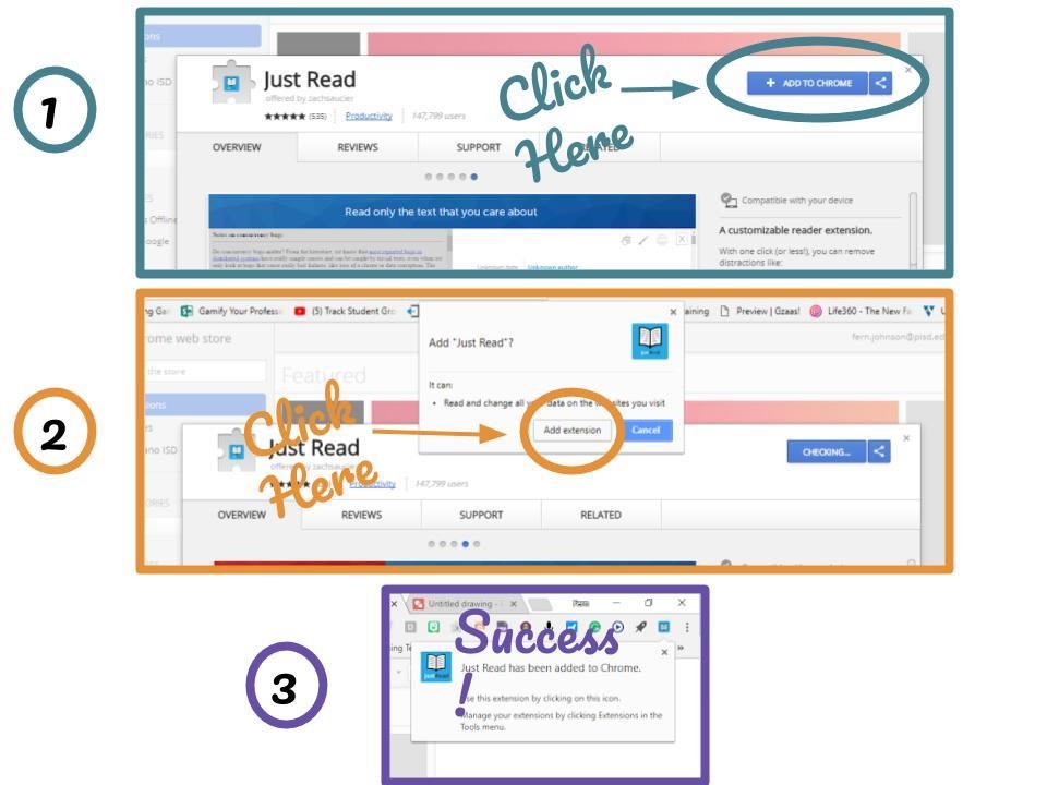 Instructions on how to install a Chrome Extension 