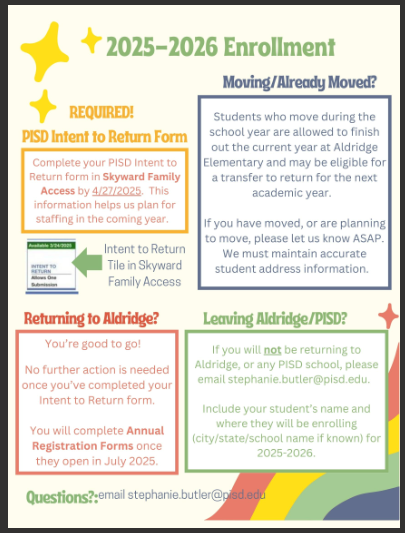 How to enroll for the 25-26 school year.